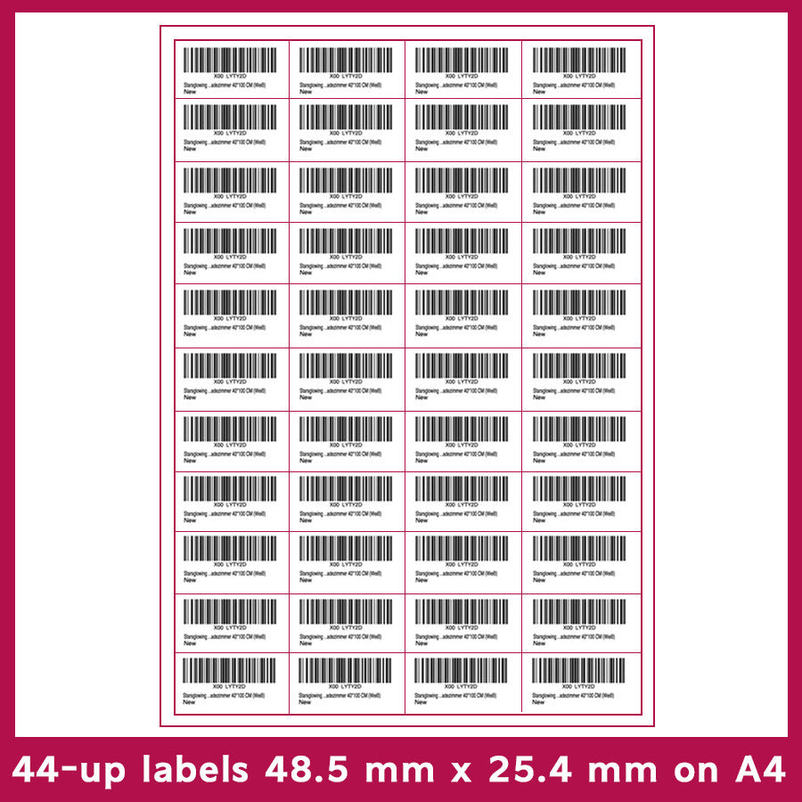 FBA Label FBA Barcode Paper FBA Serial Number Label Amazon Barcode Label